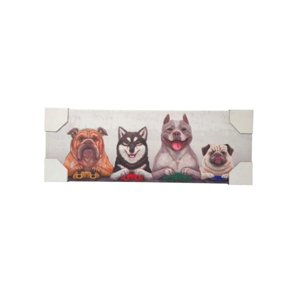 Dogs‎ Playing Video Games Canvas Wall Art- 8 x 23